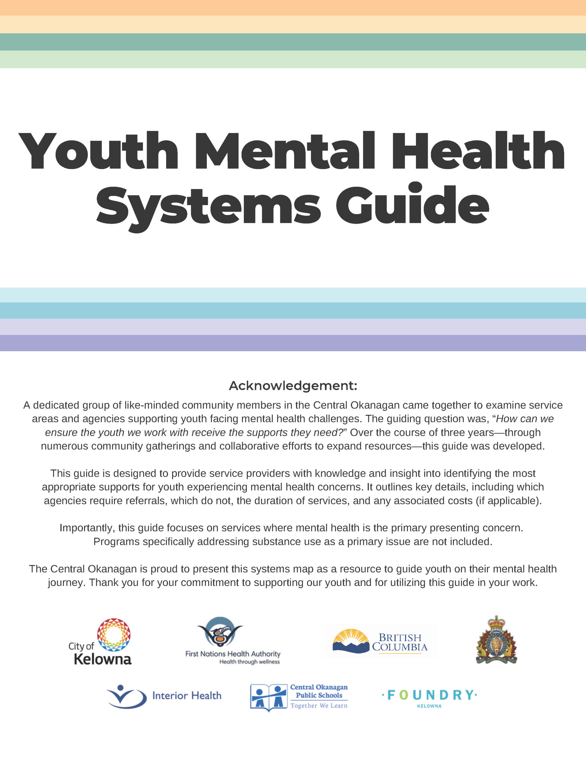 Youth Mental Health Systems Guide