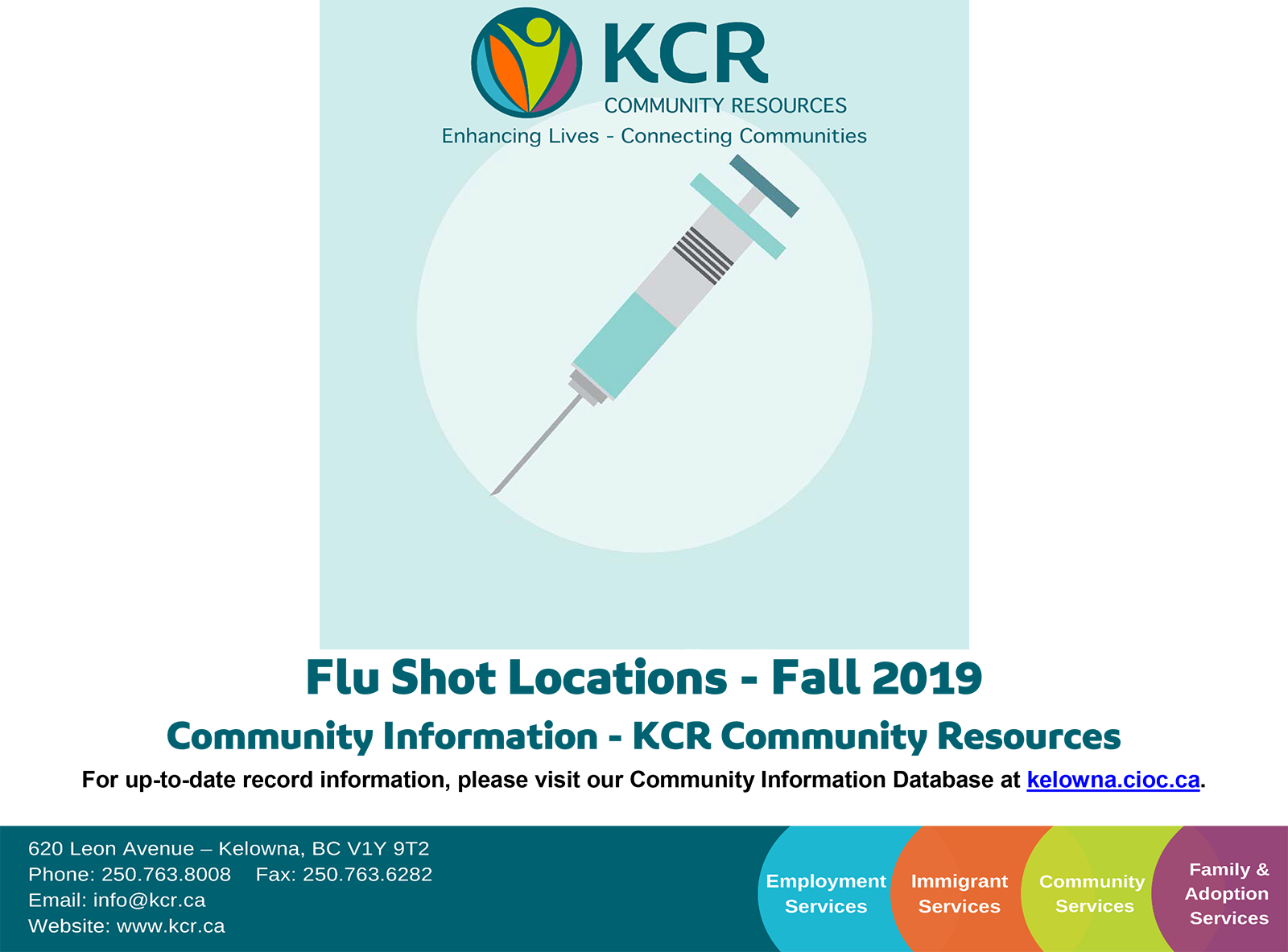 Flu Shot Locations – Fall 2019