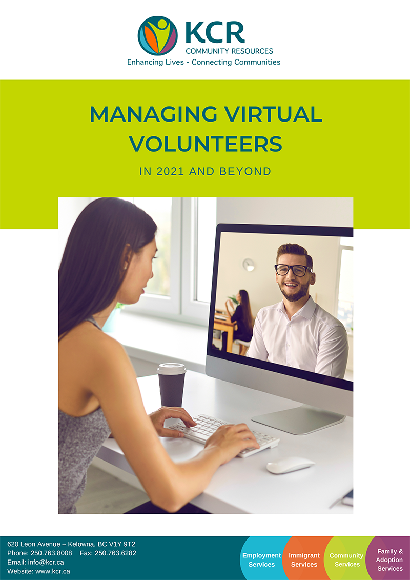 KCR Community Resources - Managing Virtual Volunteers