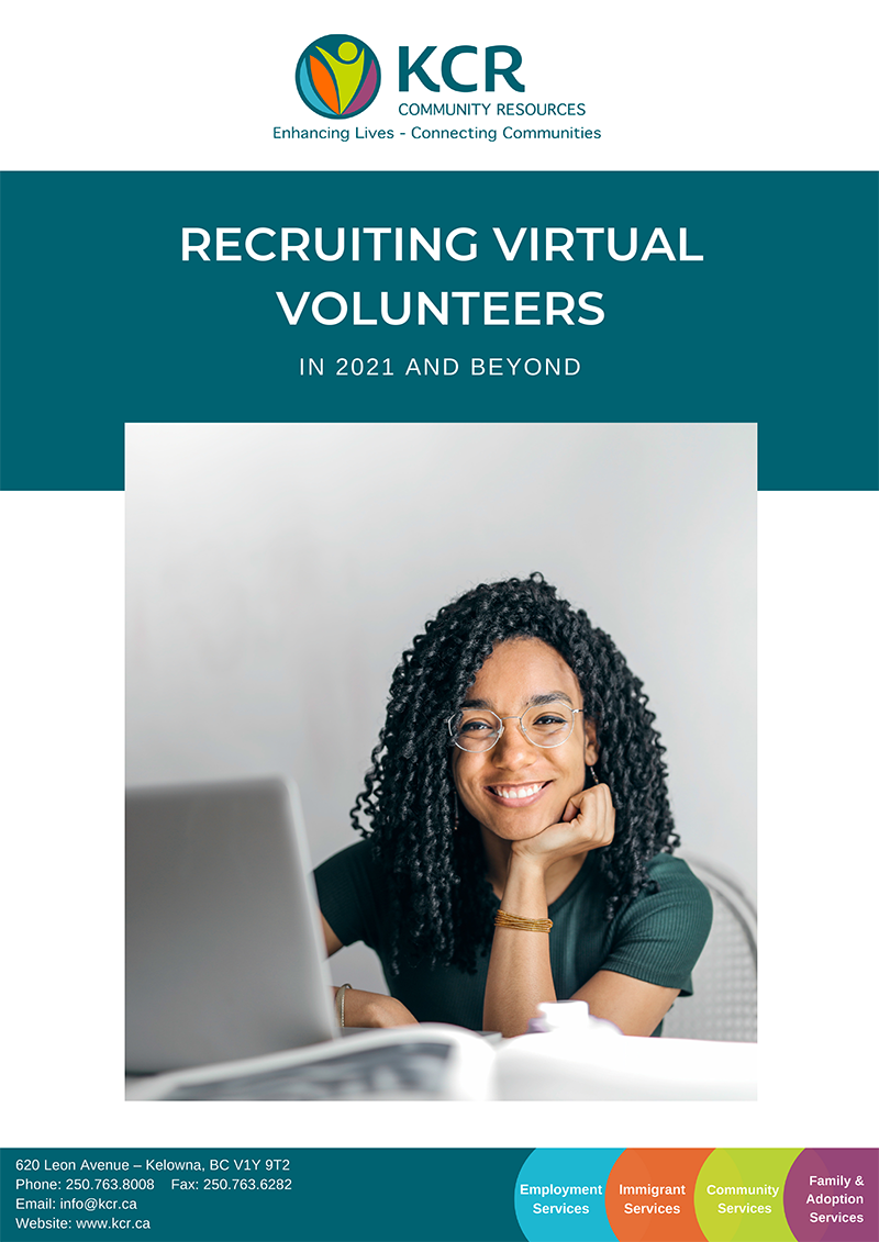 KCR Community Resources - Recruiting Virtual Volunteers